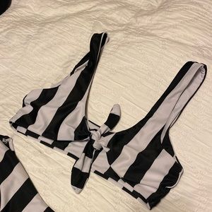 Striped bikini
